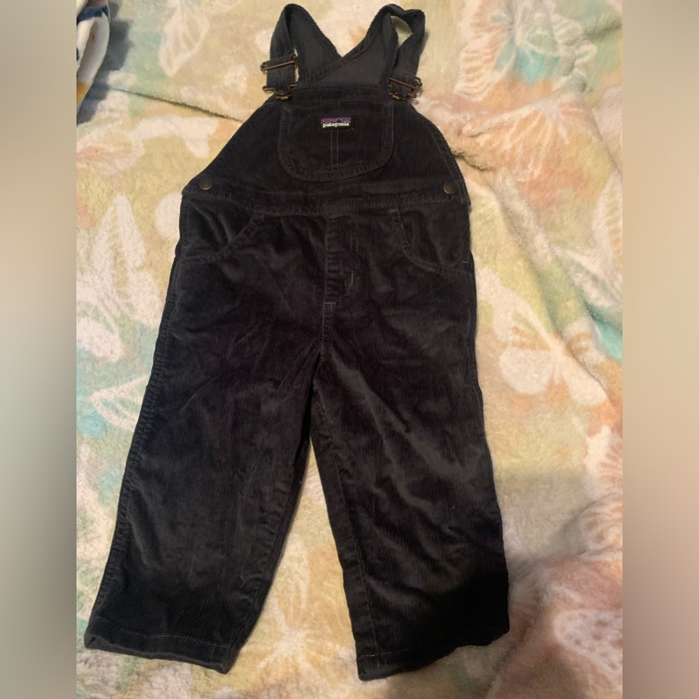 Patagonia Corduroy Overalls in Smolder Blue